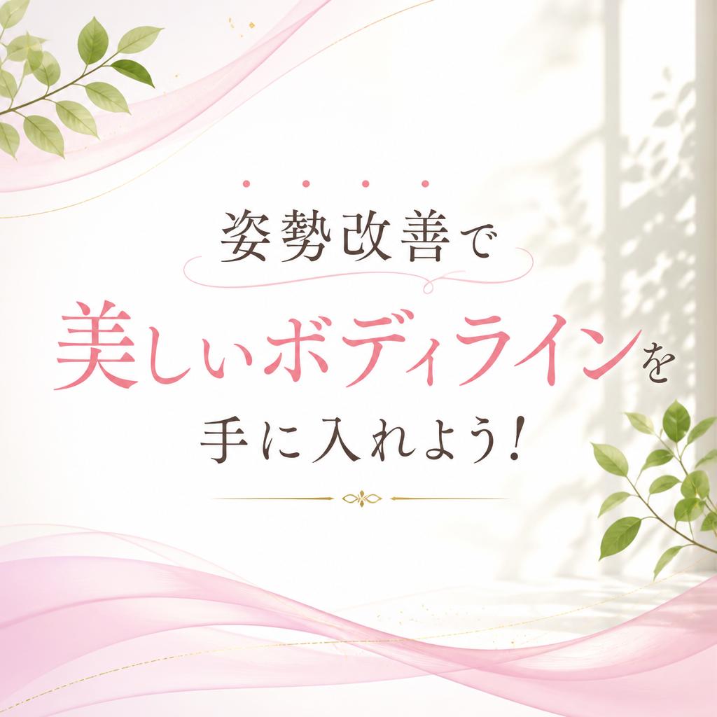 姿勢改善で美しいボディラインを手に入れよう！