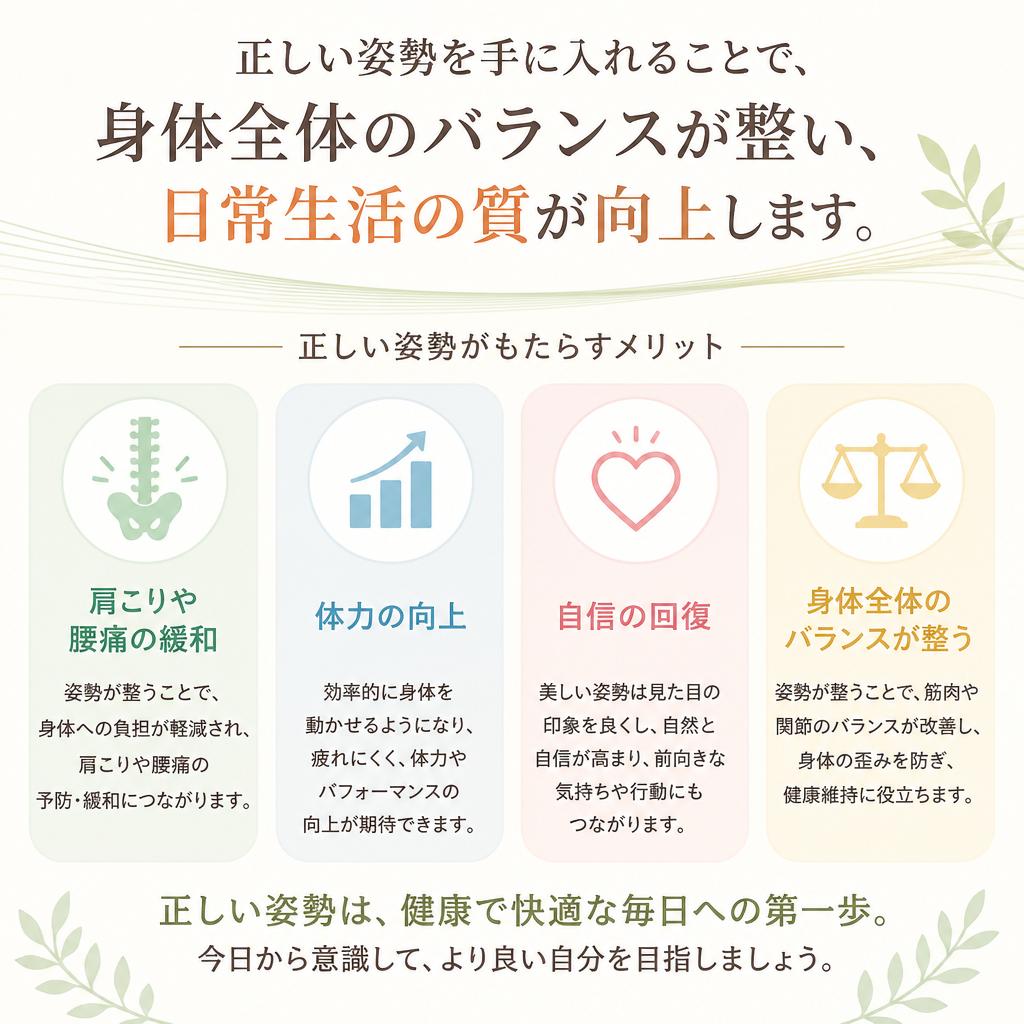 3.姿勢改善の重要性と効果