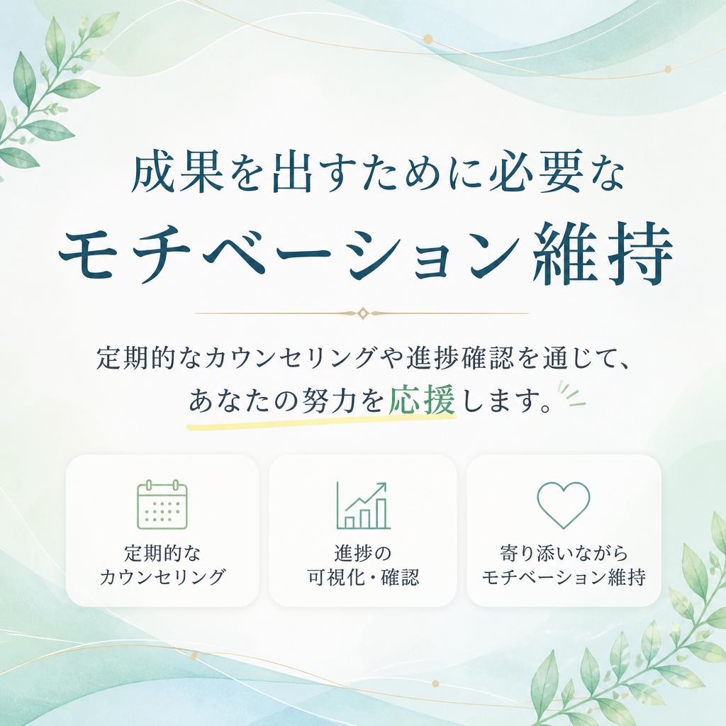モチベーションを維持するサポート
