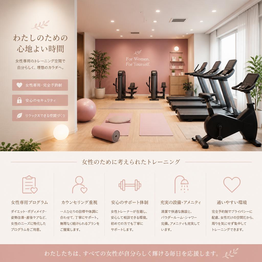 女性専用の安心空間