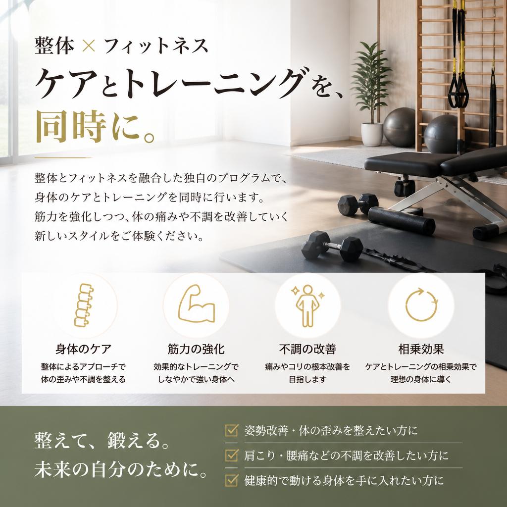 整体とフィットネスの新しい提案