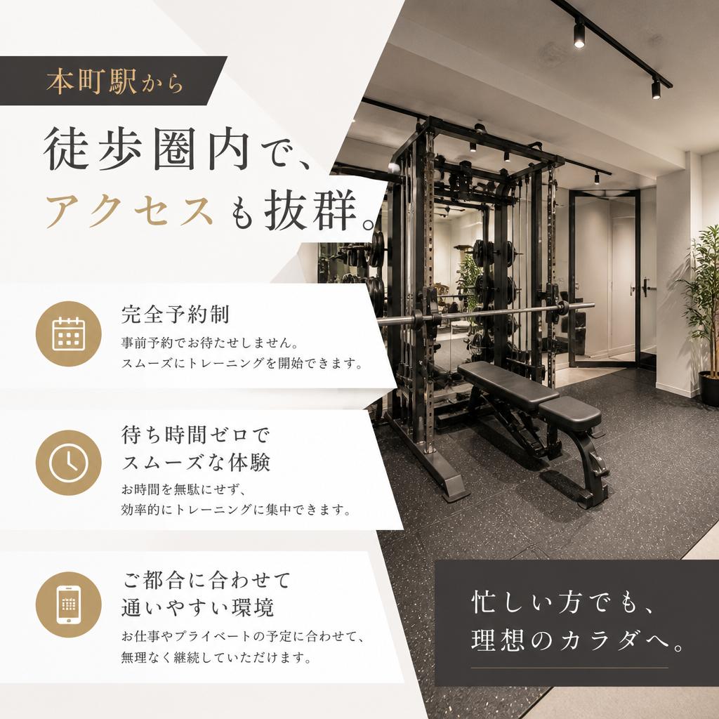 通いやすい立地とフレキシブルな予約システム