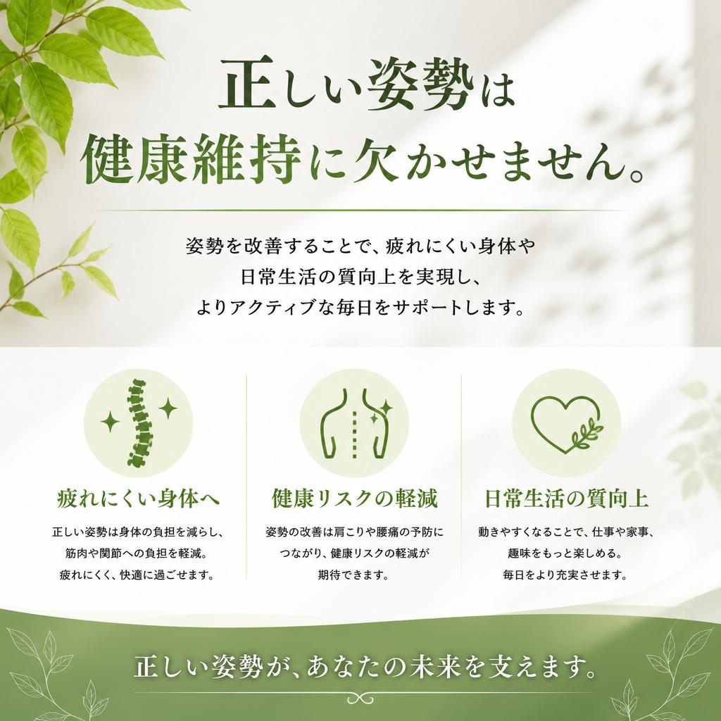 2.姿勢改善がもたらすメリット