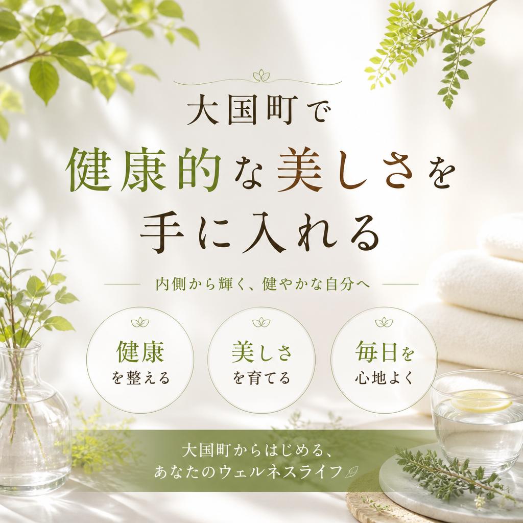 大国町で健康的な美しさを手に入れる