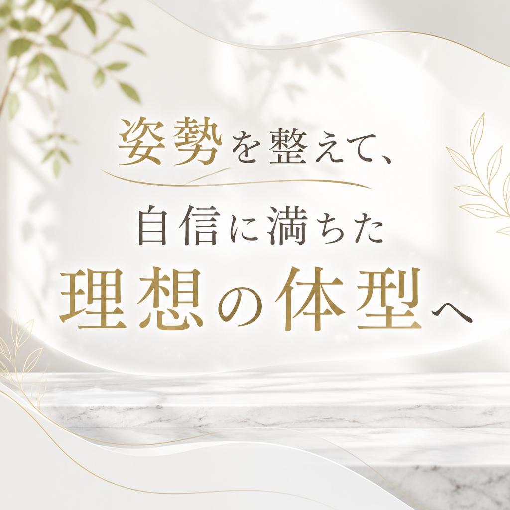 「姿勢を整えて、自信に満ちた理想の体型へ」