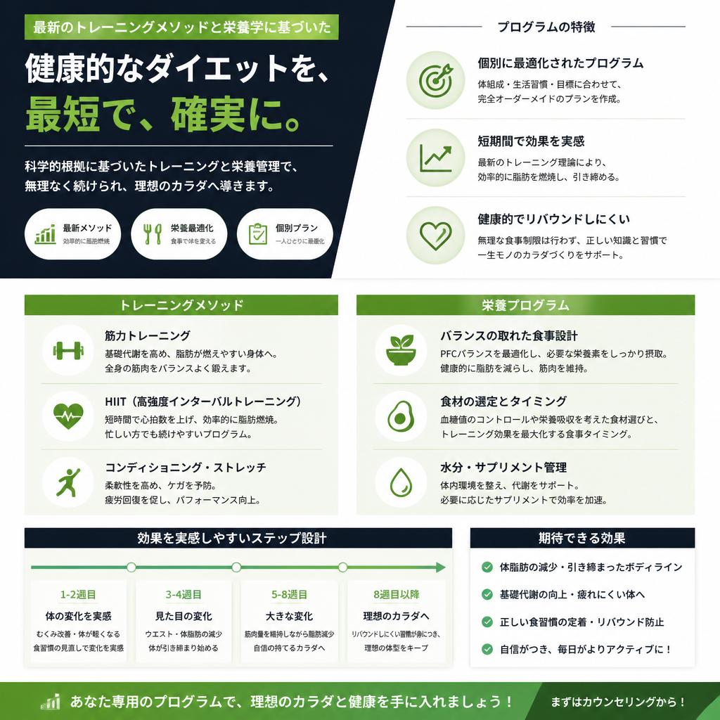 効果が実感できる！科学に基づいたダイエット法