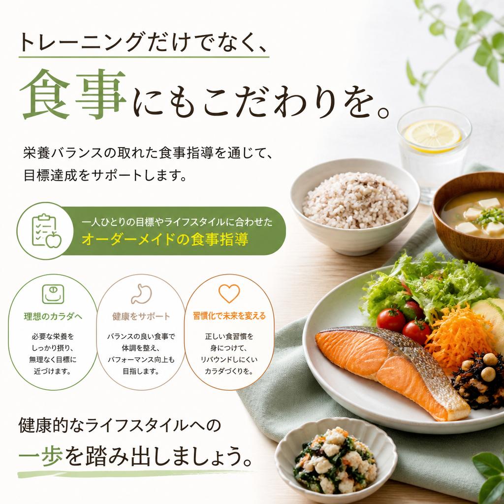 食事指導で成果を最大化