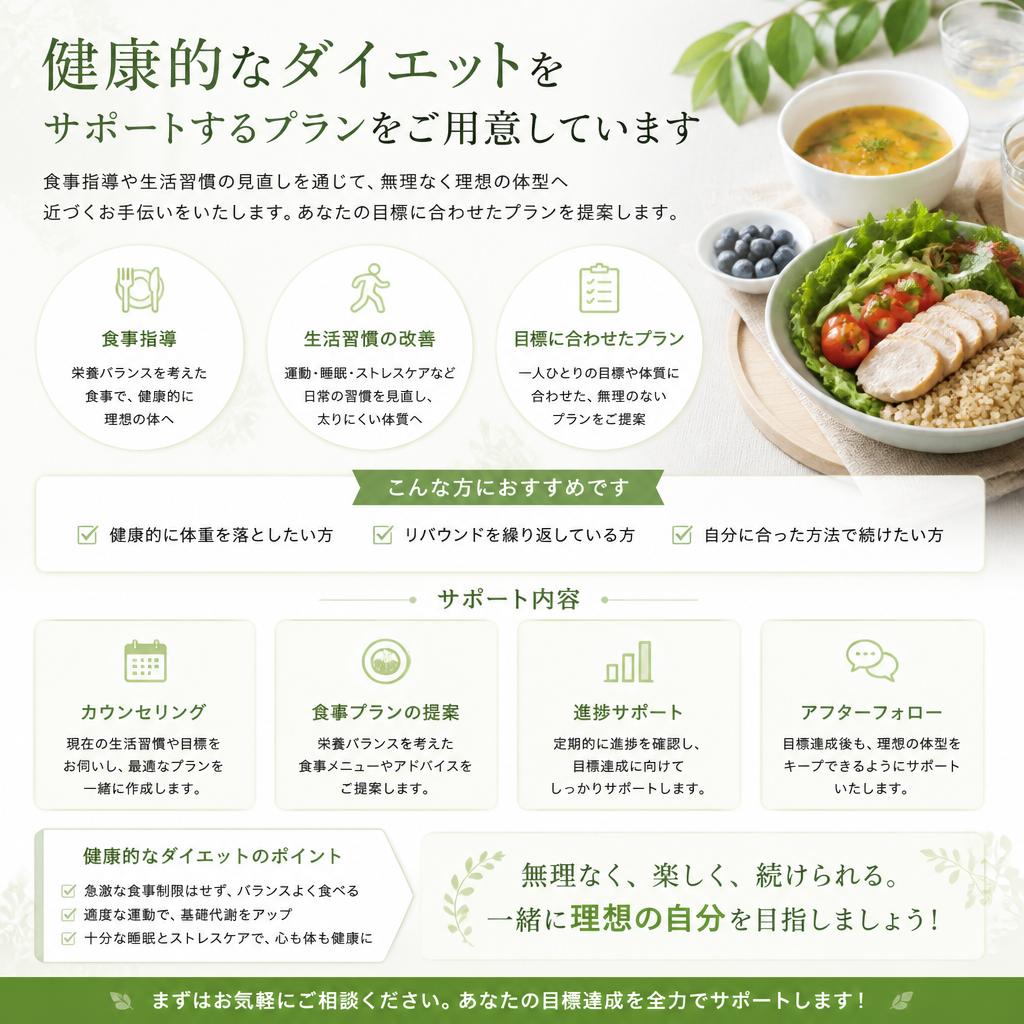 ダイエットプランで無理なく!