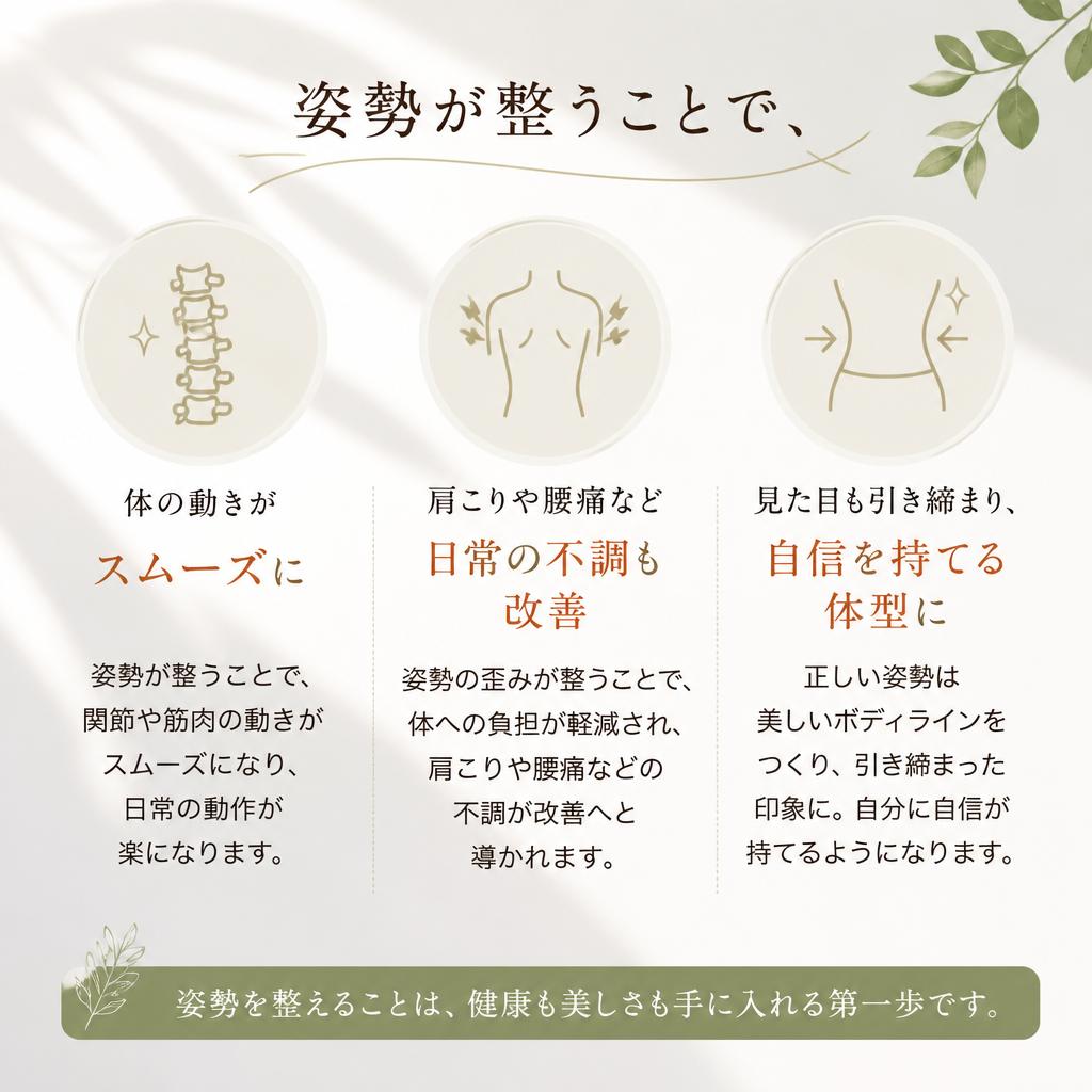 姿勢改善の重要性とその効果