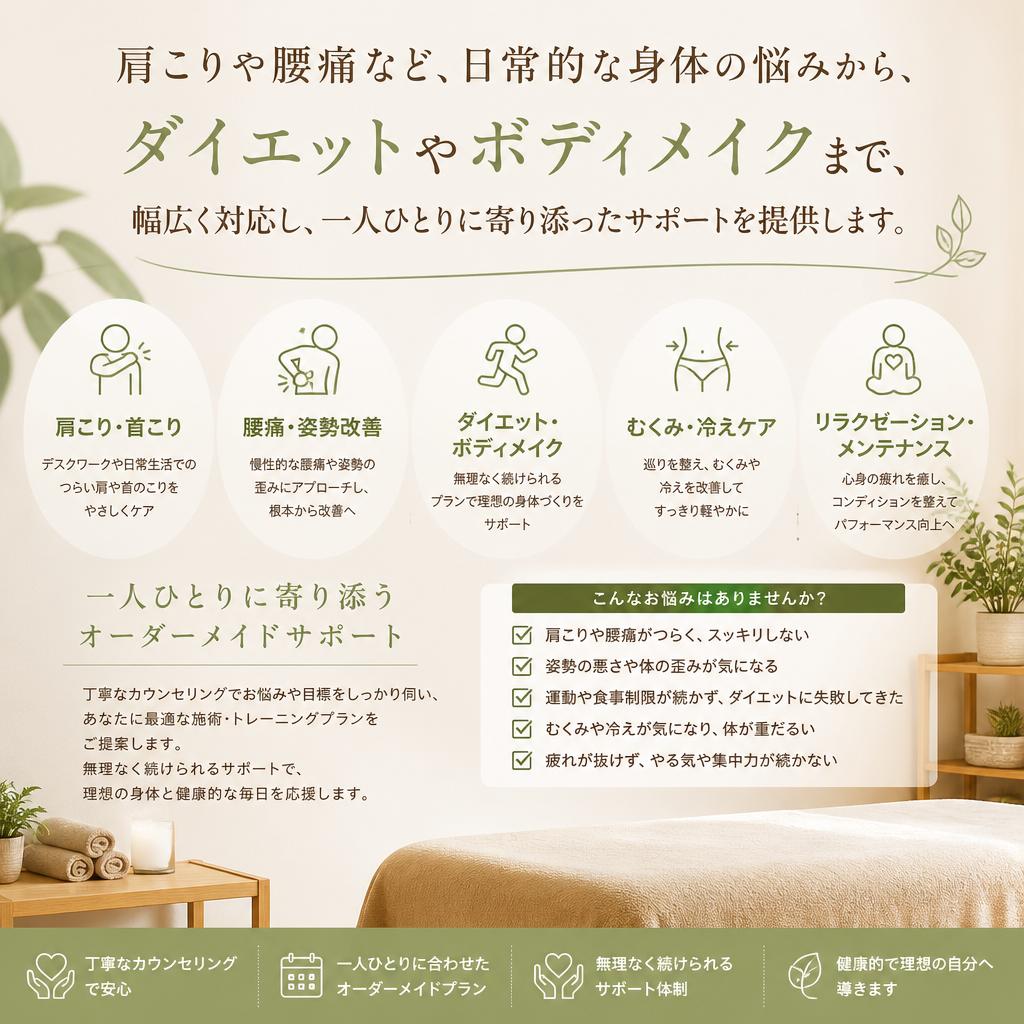 多様な悩みに応じたケア