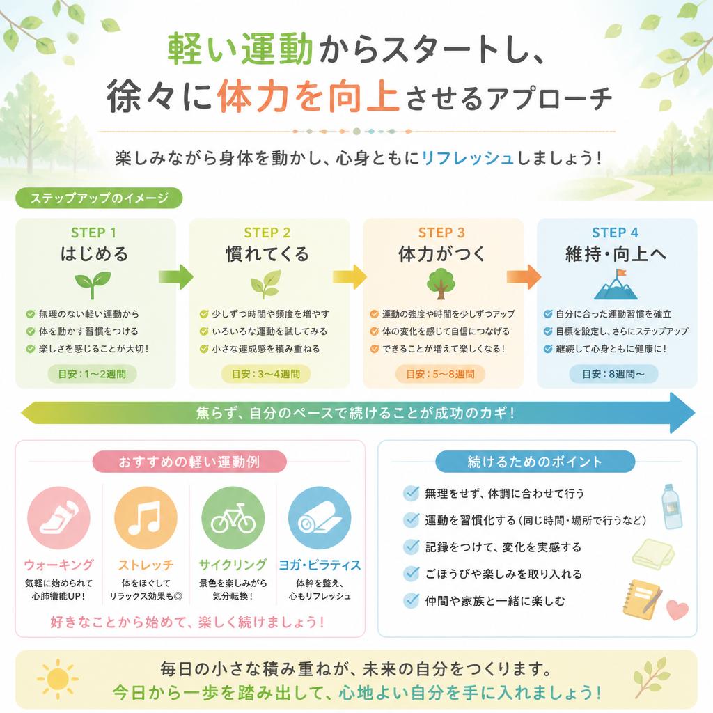 軽運動で身体を整える