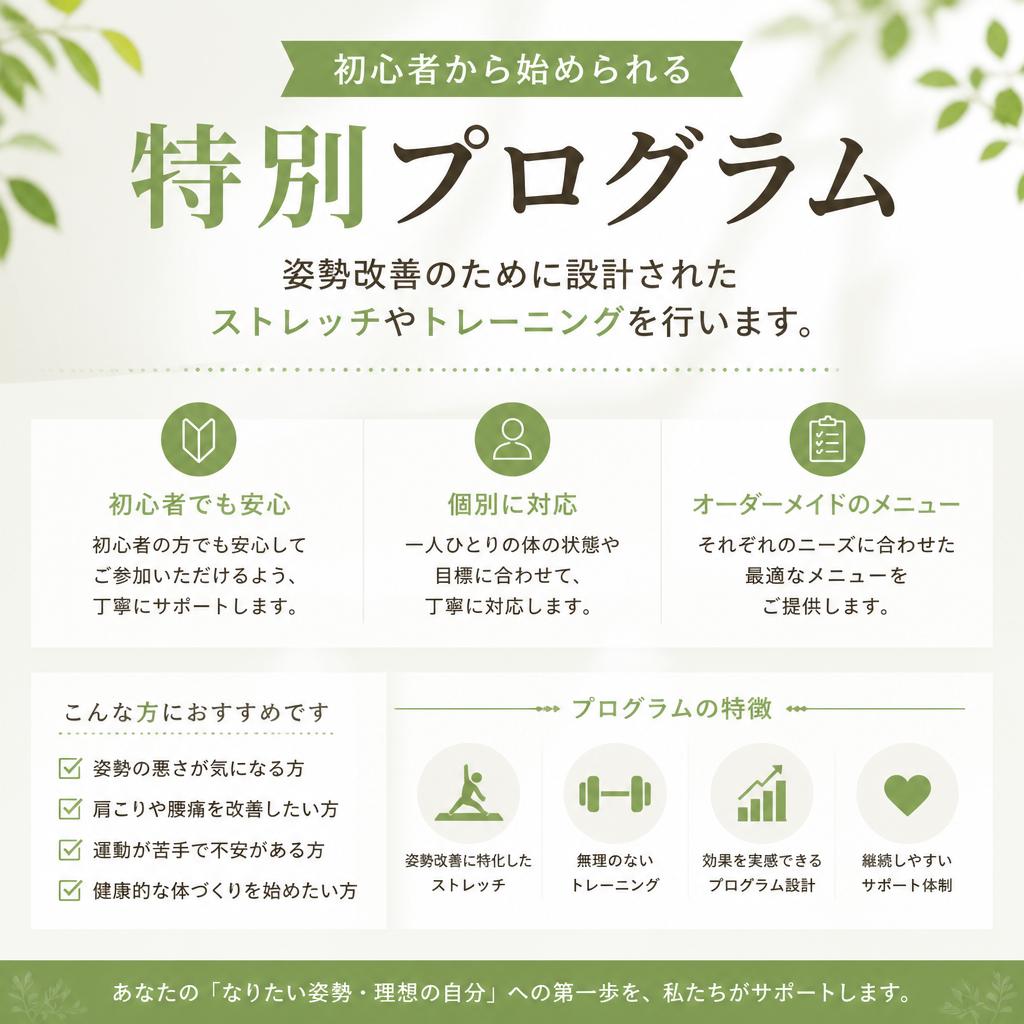 特別プログラムの内容