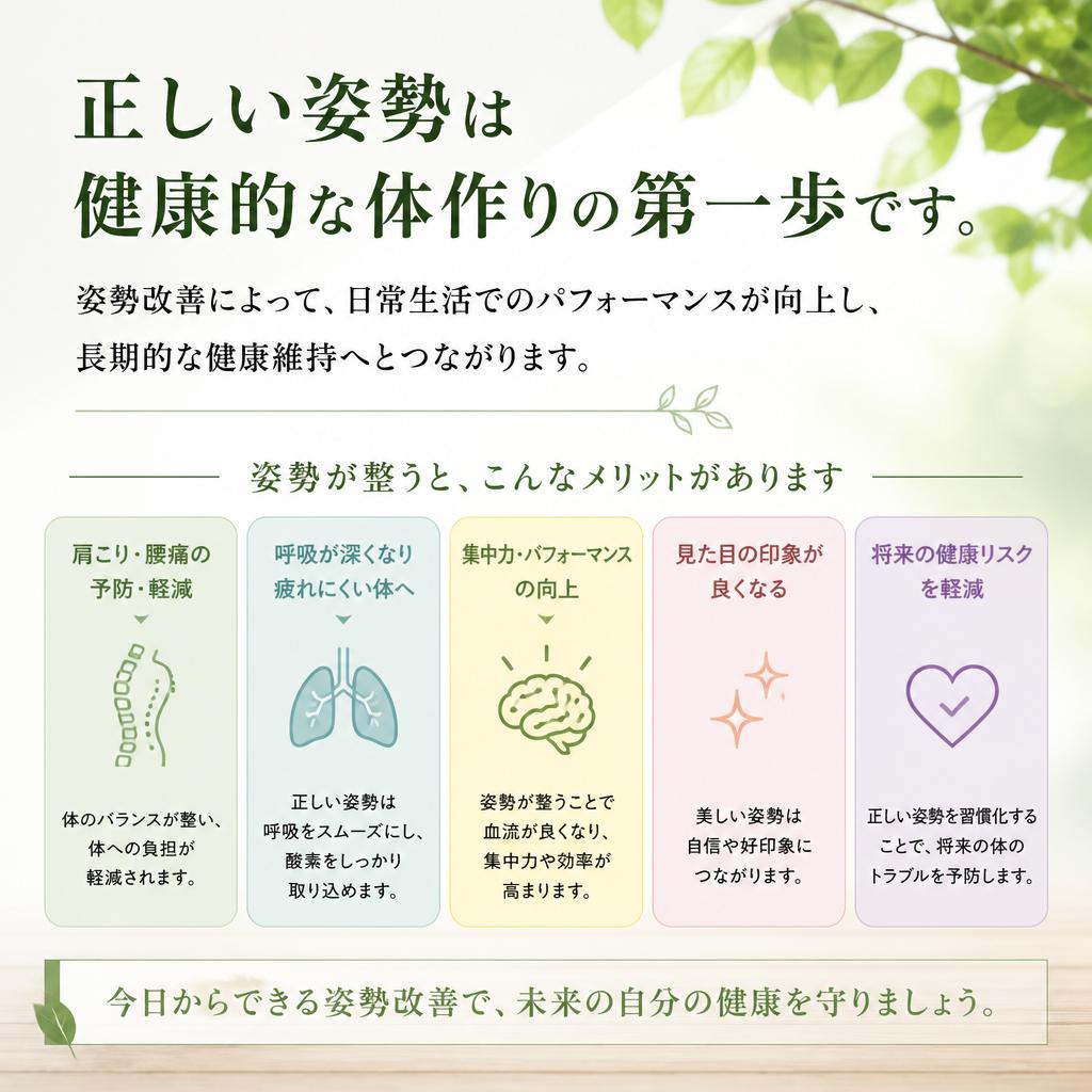 姿勢改善の重要性