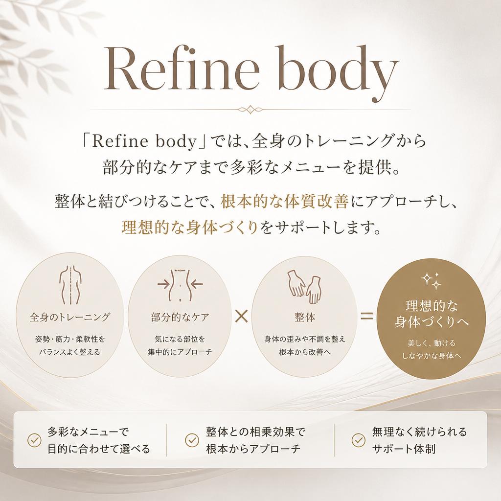 充実のトレーニングメニュー