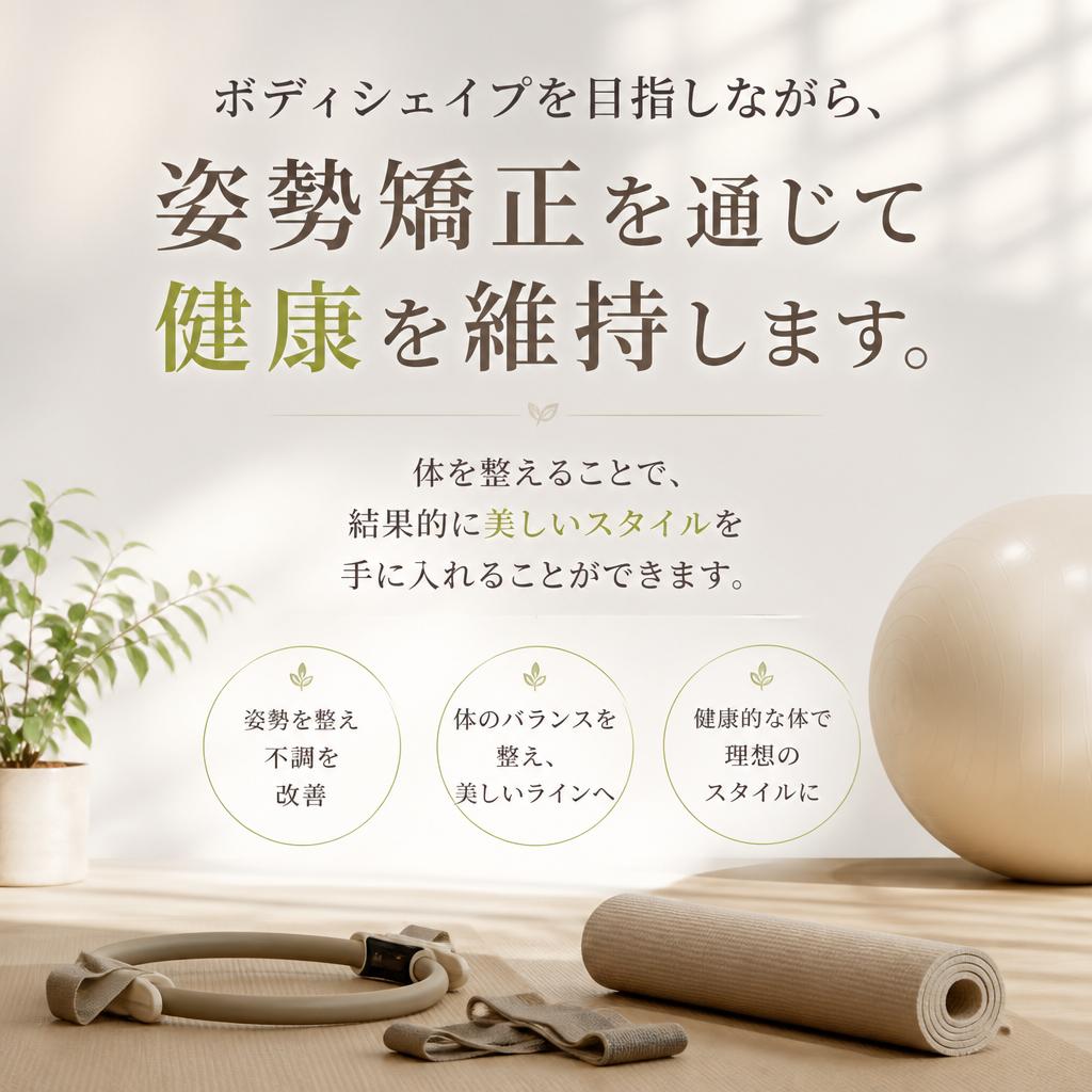 ボディシェイプと姿勢矯正の重要性