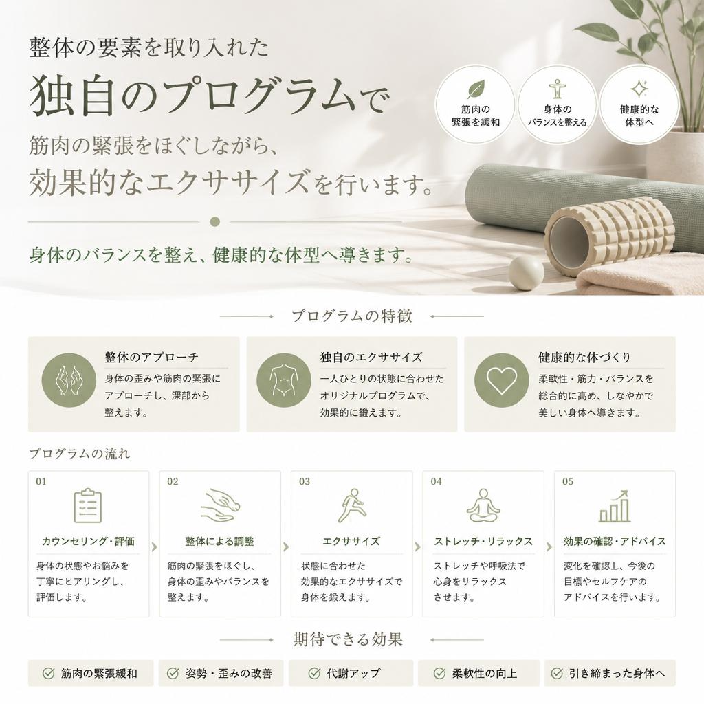 施術とトレーニングの融合