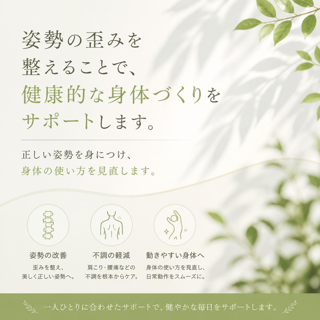 姿勢改善プログラム