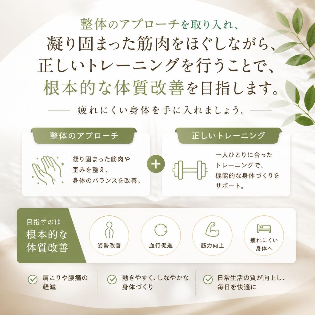 整体とトレーニングの融合